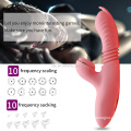 SacKnove 2021 NEW Adult Automatic Telescopic Dildo Clitoris Orgasm G Spot Heating Rabbit Sucking Vibrator Sex Toy for Women